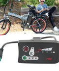 Electric Bike LED Power Display Panel For 22.2mm Handlebars Waterproof 5P Plug Dope Mod Meter For 36V E Bikes
