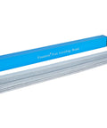 Professional Guitar Fret Leveling Beam And Sanding Block Precision Ground Steel Rail with grit papers, 16x1.5x1in, blue aluminum.