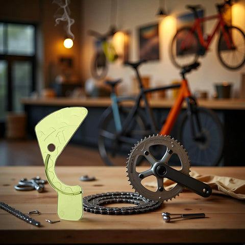 Rear Derailleur Adjuster And Chain Gap Gauge Tool For 12 Speed Eagle GX NX Compatible Bikes on a workshop table