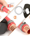 40 Pack 15.3mm To 18.5mm Single Ear Hose Clamps PEX Cinch Clamps Stainless Steel 304 Crimp Hose Clamp Stepless Cinch Rings