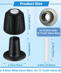 Matte Black Shower Knob Set For Verve Tub And Shower Handles 2 Piece Replacement Must Have 12 Tooth 9.5mm Valve Stem sizes