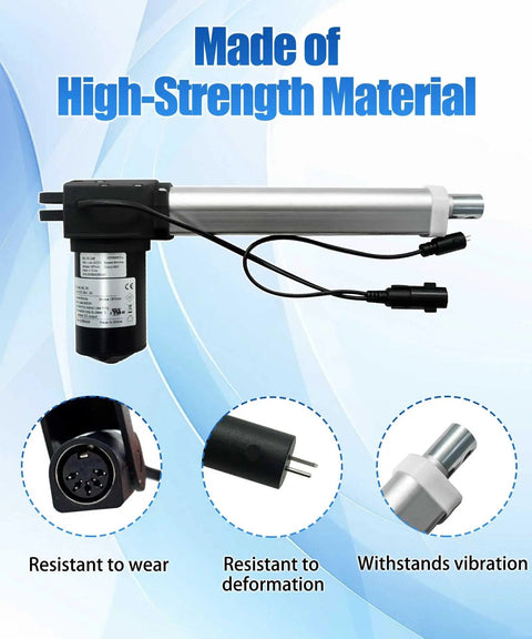Power Recliner Motor Kit 187mm Stroke Linear Actuator Replacement for Mulin ML16 Series, high-strength material detail view