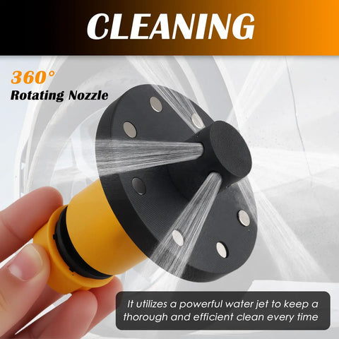 Magnetic Chassis Flusher Kit With 360 Degree Rotating Spray Nozzle And Quick Connect Undercarriage Cleaner in use