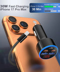 Top Shelf 90 Watt Five Port Usb C Car Charger With Dual Pd 30 W Quick Charge Ports Bringing Lightning Fast Device Refills And Smooth Highway Driving Coverage Daily with a phone.