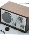 Aluminum Foot Pads For Audio Gear And Computer Cases, Anti Slip Vibration Isolation Feet next to vintage radio receiver