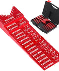 Pro Grade Setup Blocks For Woodworking 16 Piece Height Gauge Block Set With Easy Block Ruler Marked Bars Solid Aluminum Alloy Saw Gauges