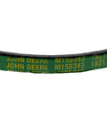 V Belt M155343 Replacement For John Deere Z225 Z245 Lawn Tractor Drive Belt close-up showing John Deere branding