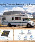 RV with 320W Monocrystalline Solar Panels 2 Pack For 12 24V Off Grid Systems Rooftop High Efficiency Durable Outdoor Rated Energy Kit
