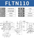 FLTN110 precision index table dimensions and specifications for Top Tier Hollow Rotary Platform Precision Index Table Powering Smooth Automation Routines.