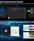 Mercedes Benz Wireless CarPlay Retrofit Kit Decoder Module For NTG5.0 NTG5.1 NTG5.2 Systems Fits GLA CLA C117 X117 X156 W205 2015 2018, Adds Wireless Android Auto, Reversing Camera, OEM Car Controls, Easy Plug In Installation No Fuss Setup, dual Bluetooth and navigation map interface displayed