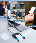 Dual Frequency RFID Copier And Reader For 13.56 MHz And 125 To 500 KHz Cards All In One Do It All Writer connected to laptop