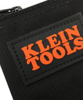 Cordura Nylon Tool Pouch With Heavy Duty Zipper, 12-1/2 Inch Black Zipper Bag For Pliers, Wrenches, Screwdrivers And More, Rugged Abrasion-Resistant Tool Organizer For Pros focus on logo and texture