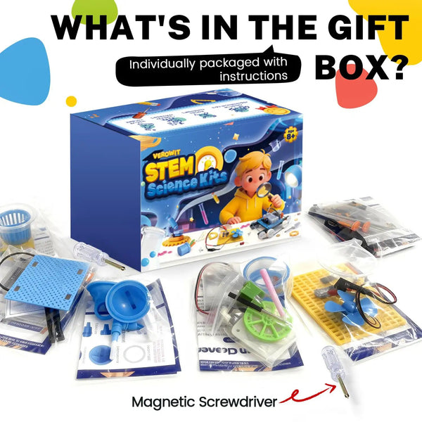 Six In One STEM Home Lab Kit for Kids Aged 8-12 ✓