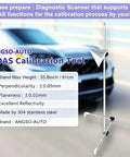 Large Radar Corner Reflector Kit With 0 To 30 Cm Stand For ADAS Calibration Tool Precision Vehicle Sensor Alignment Set Easy Setup And Reliable Calibration For Accurate Driver Assist Systems, 304 stainless steel stand