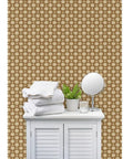 Premium Moroccan Wallpaper Roll With Matte Linen Texture And Hella Durable Non Toxic Finish For Busy Spaces in brown tone