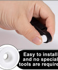 Hand installing 4 Pcs White Shifter Bushing Kit For Shifter Cable And Shift Linkage, transmission shift cable bushing.