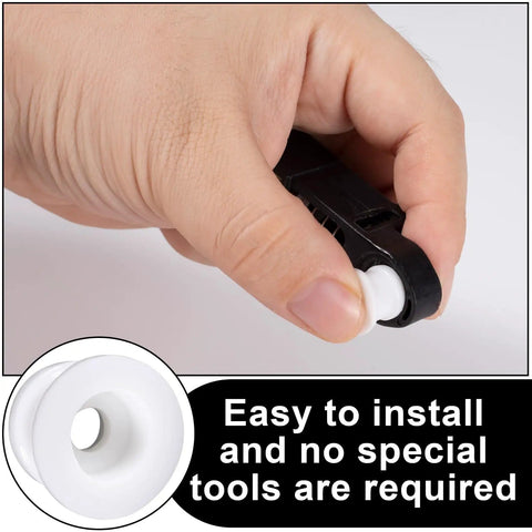 Hand installing 4 Pcs White Shifter Bushing Kit For Shifter Cable And Shift Linkage, transmission shift cable bushing.