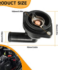 Thermostat With Housing Kit For Mercury Marine Outboard Motors 65 HP Through 150 HP 4 Stroke Replace 8M0090819 892864T06 892864A06 SEAPRO PRO XS Keeps Your Engine From Overheating with dimensions
