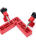 90 Degree Positioning Plastic Right Angle Clamp For Woodworking With 120mm Scale And Complete Accessories close-up view