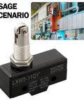 Built Tough Industrial Limit Switch LXW5 Series Push Plunger Actuated Momentary SPDT 10A AC 380V And DC 220V Metal Housing For Machine Control Panel Mounting, panel-mount micro switch for industrial machine control