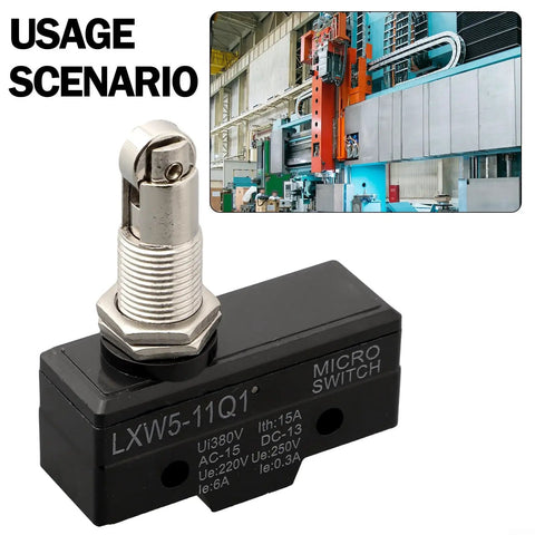 Built Tough Industrial Limit Switch LXW5 Series Push Plunger Actuated Momentary SPDT 10A AC 380V And DC 220V Metal Housing For Machine Control Panel Mounting, panel-mount micro switch for industrial machine control