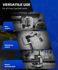 Heavy Duty Workhorse Twenty Three Piece Ball Joint Press Kit with sockets for ball joints, universal joints, and brake anchor pins.