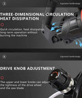 16 Inch Electric Concrete Annular Cutter Brushless 9500W Ring Saw features ergonomic design for heat dissipation and drive knob adjustments.