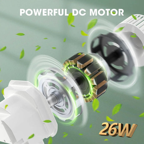 Powerful DC motor of Two In One Bathroom Exhaust Fan With LED Light, Ultra Quiet Ventilation, 26W, green leaves design, 110 CFM