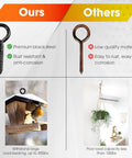 Comparison of heavy duty black screw eyes set with 3.2 inch eye bolts and other products, highlighting premium black steel and rust resistance.