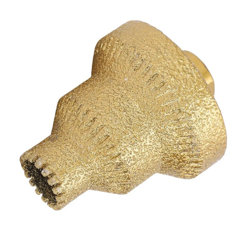 Durable Ycauty Diamond Step Drill Bit Kit With M14 Thread For Angle Grinders And Handheld Drills Perfect For Cutting Wood And Tile Jobs Smooth No Mess Holes Up To 50mm Strong Metal Build Ideal For Tough DIY Tasks Out There. gold M14 diamond step drill bit, threaded tip