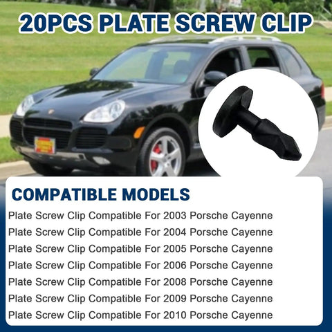 20Pcs Engine Bay Trim Panel Cover Plate Screw Clips Replacement For Cayenne 2003-2006 And 2008-2010 Fits 95557271000