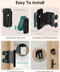 Step-by-step guide showing Anti-Theft Video Doorbell Mount No-Drill Install For Homes, Apartments, And Businesses Tamper-Proof.