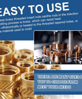 305 Piece Knurled Threaded Insert Nuts Set For Plastic 3D Printing And Injection Molding Brass Heat Set Inserts M2 To M6