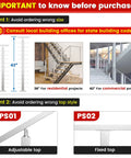 Cable Railing Post 36 Inch Square 2x2 Brushed Finish Top Mount End Post For Wood And Concrete Deck Stairs Single Drilled Design in size comparison guide.