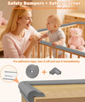Gotta Keep The Kiddos Safe With These Rock Solid Baby Proof Edge Protectors Featuring Super Thick Air Cushion Rubber Foam Padding Soft High Density Corner Guards Easy Peel And Stick Furniture Armor Sets with gray corner guards.