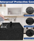 Heavy Duty Waterproof Dust Cover For Single Serve Coffee Makers That Keeps Your K Cup Pod Machine Covered From Dust And Spills Like A Pro 13.4 By 5.5 By 12.2 Inches Black