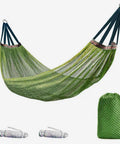 Breathable Mesh Camping Hammock With Ropes And Carry Bag For Outdoor Chill Super Comfy And Airy For All Day Relaxation Extra Large 260x130 cm.