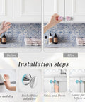 Installation steps for Crystal Adhesive Cabinet Knobs Four Pack Amber K9 Crystal Pulls Peel And Stick No Drill Dresser Handles