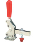 Vertical Hold Down Clamp 2007-U For Precise Fixturing, Heavy Duty Clamping Tool For Milling, Welding, And Assembly Workbenches, Durable Workhorse Fixture With Quick Release Design And Versatility For Workholding, red handle