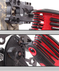 Your Go To Folding Hex Key Set 25 Piece Wrench Kit in a 3 Pack used for bike repair, showing close-up of L keys and rubber case.
