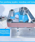 Heavy Duty All Steel Belt Sander And Multi Function Grinder With 750W Brushless Motor 915X50MM Sanding Belt adjustable speed view with control unit and sanding belt.