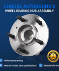 Front Wheel Hub Bearing Assembly 513179 Compatible with Cadillac Seville DeVille, Buick Century Park Avenue Lacrosse, shown with warranty