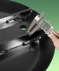 Measuring thickness of Heavy Duty Reinforced Stump Jumper For 4 5 And 6 Foot Rotary Cutters With 40 HP Gearboxes Black Compatible With HawkLine.