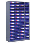 Clutter Busting 52 Drawer Hardware Organizer With Smooth Gliding Compartments For Nuts Bolts Screws And Small Parts Bonus Stick On Tags Tough Alloy Steel Frame For Garage Workshop Desk Setup Zero Door Open Design.