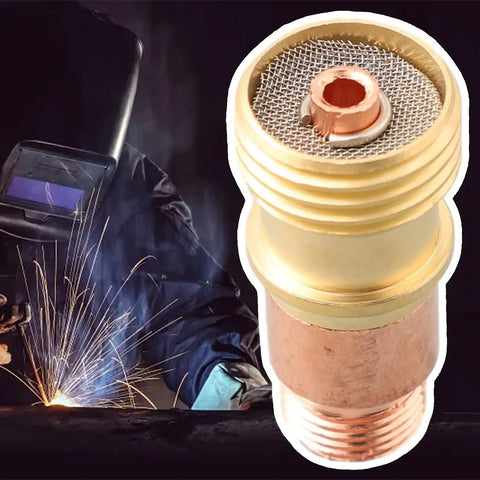 Brass TIG Torch Collet Body For Stubby Gas Lens Connector, Pro Grade Welding Part With Superior Heat Resistance And Optimized Gas Flow For Smooth, Consistent Welds And Easy Setup, 2.4mm brass
