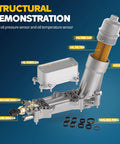 Diagram of Beefed Up All Aluminum Engine Oil Filter Housing With Oil Cooler Upgrade for 3.6L Dodge and Jeep 2011 to 2016