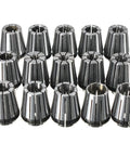 15 precision inserts from Super Sharp ER25 Collet Chuck Holder Set made from carbon steel for milling and drilling.