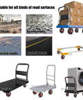 2 Pack Heavy Duty Rubber Swivel Casters Built Different To Roll Easy On Hard Surfaces With Diverse Road Surfaces Images