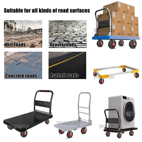 2 Pack Heavy Duty Rubber Swivel Casters Built Different To Roll Easy On Hard Surfaces With Diverse Road Surfaces Images