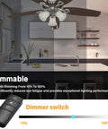 Ceiling Fan Remote Control Replacement For Hampton Bay And Home Decorators Collection Fans, dimmer details in kitchen setting.